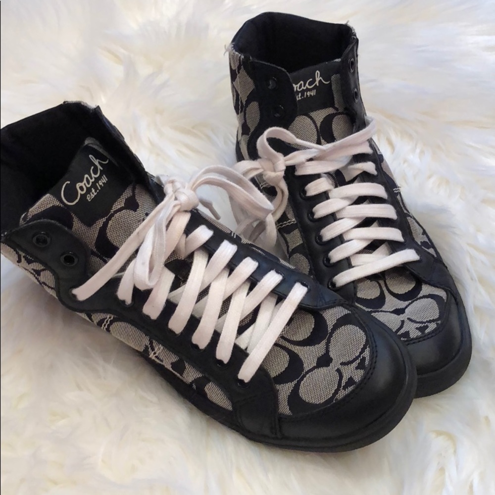 Coach Sneakers! High Tops Like New!! ✨✨